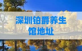 深圳铂爵养生馆地址