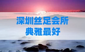 深圳丝足会所典雅最好