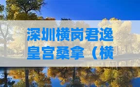 深圳横岗君逸皇宫桑拿（横岗君逸酒店水疗会所消费）