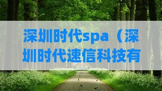 深圳时代spa（深圳时代速信科技有限公司）