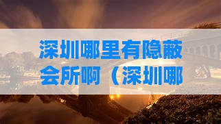 深圳哪里有隐蔽会所啊(深圳哪些地方比较隐蔽)