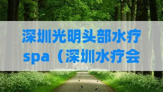 深圳光明头部水疗spa（深圳水疗会排名）