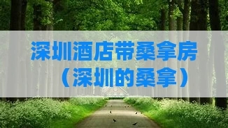 深圳酒店带桑拿房（深圳的桑拿）
