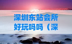 深圳东站会所好玩吗吗（深圳东站哪里好玩）