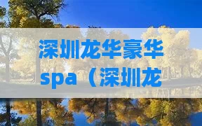 深圳龙华豪华spa（深圳龙华高端会所）