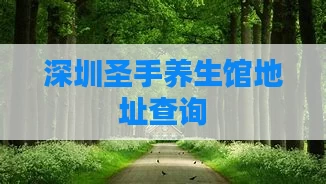 深圳圣手养生馆地址查询